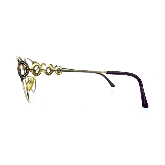 VT Christian Dior Gold Oval Glasses - Picture 3 of 10